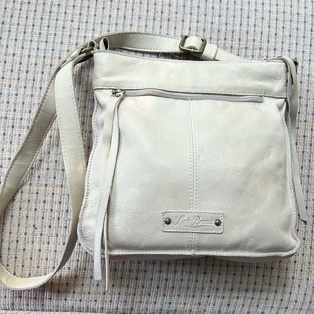 Lucky Brand Women's Crossbody Bag - bone, Rayla with a chevron style